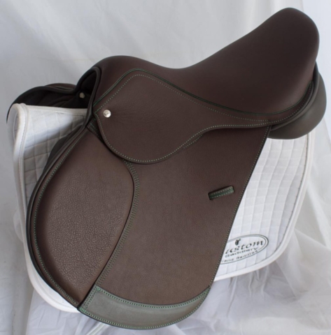 Jump acajou green twin - Custom Saddlery, Dressage Saddles | Drakesaddlesavvy.com